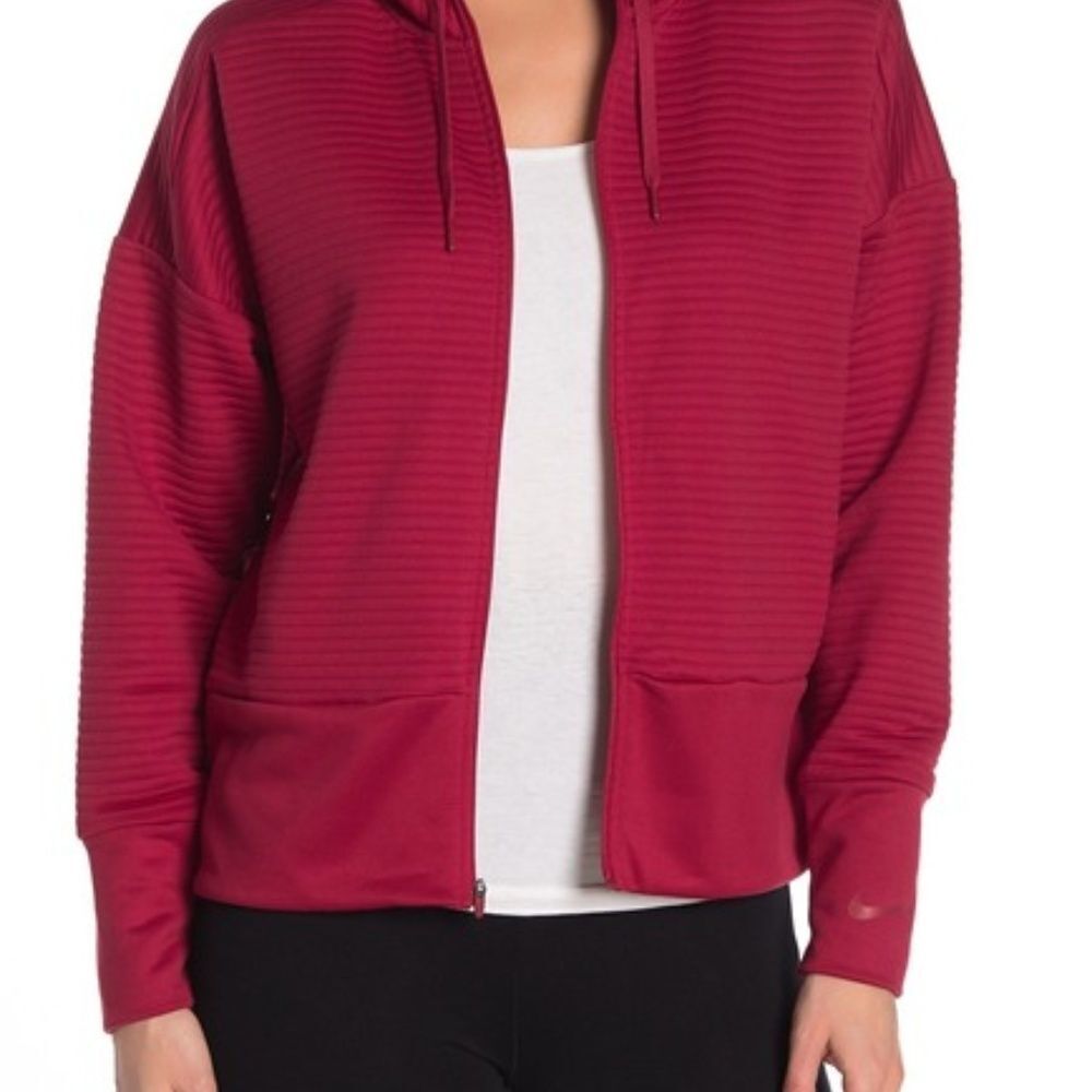 Nike Dri-Fit Zip Front Hoodie Sixe XL Red
